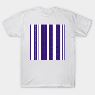 Purple and White striped pattern T-Shirt